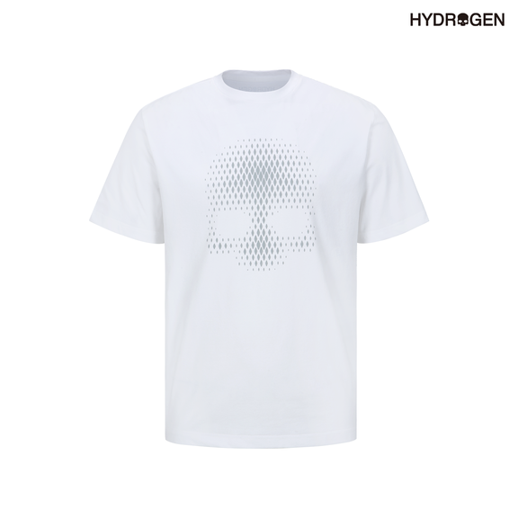 흰색,화이트,남성,상의,티셔츠,액티비티,트레일러닝,반팔,H11D2TR315_WH,하이드로겐, hydrogen