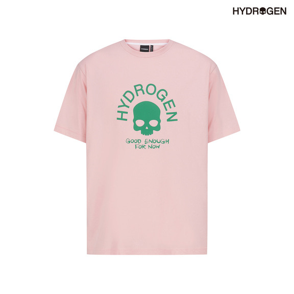 분홍,핑크,남성,상의,티셔츠,액티비티,라이프스타일,반팔,H11D2TR004_PK,하이드로겐, hydrogen