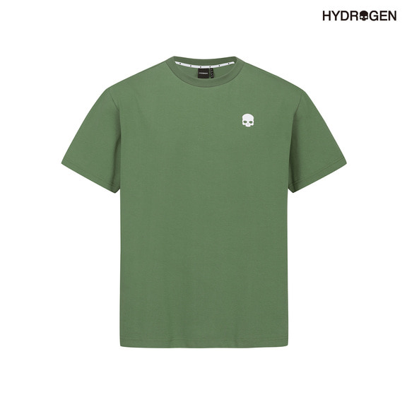 초록,그린,유니,상의,티셔츠,액티비티,라이프스타일,반팔,H31D2TR703_GN,하이드로겐, hydrogen
