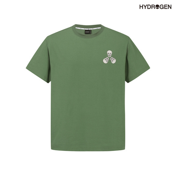 초록,그린,유니,상의,티셔츠,액티비티,라이프스타일,반팔,H31D2TR707_GN,하이드로겐, hydrogen